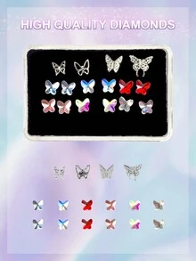 novani 泛用DIY牙齒珠寶寶石套裝，專業時尚牙齒寶石套裝，精美的寶石套裝。 - 彩色 - 查看 2