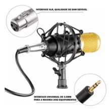 Bm800 Professional Condenser Microphone Podcast Recording - màu đen - Xem 6