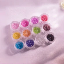 1box Colorful Crystal Glass Pieces For DIY Nail, Makeup And Jewelry Making - Blend Shapes - View 1