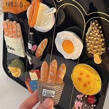 3 件装陶瓷冰箱贴 3D 立体磁铁仿真个性化食物零食信息冰箱贴 - 彩色 - 查看 7