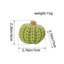 1 Piece Of Halloween And Thanksgiving Decorations, Knitted Pumpkin Decorations, DIY Hand Woven Colorful Pumpkin Party Decoration Props - Multicolor - View 6