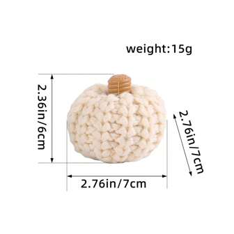 1 Piece Of Halloween And Thanksgiving Decorations, Knitted Pumpkin Decorations, DIY Hand Woven Colorful Pumpkin Party Decoration Props