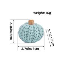 1 Piece Of Halloween And Thanksgiving Decorations, Knitted Pumpkin Decorations, DIY Hand Woven Colorful Pumpkin Party Decoration Props - Multicolor - View 3