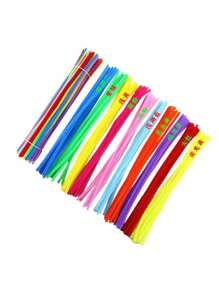 100±10支彩色塞紙棒,超密堆疊彩色頭,手工制作材料、教育手工玩具、管道清潔器,可製作各種手工藝品,仿真盆景、仿真動物、家居裝飾、復活節、情人節、母親節禮物,更厚實的加密版 - 100個 - 查看 20