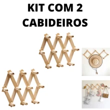 Bộ sản phẩm gồm 2 móc treo bằng gỗ xếp accordion 10 chốt có thể thu vào và điều chỉnh được, đồ trang trí tường Halloween, trang phục Halloween, đồ trang trí mùa thu, đồ trang trí lễ hội - Rỉ Nâu - Xem 1