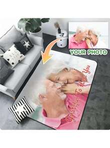 Tapete de banheiro personalizado de 1 peça, impressão de foto personalizada, tapete de decoração de casa com design minimalista, tapete antiderrapante de alta qualidade para sala de estar, quarto, corredor, banheiro