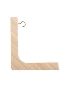 Wooden Wall Hooks Nordic Natural Plant Hangers Hooks Flower Pot Hook Wood Bracket For Lanterns Wind Chimes Home Decoration Fall Home Decor Room Decor - White - View 7