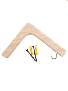 Wooden Wall Hooks Nordic Natural Plant Hangers Hooks Flower Pot Hook Wood Bracket For Lanterns Wind Chimes Home Decoration Fall Home Decor Room Decor - White - View 8