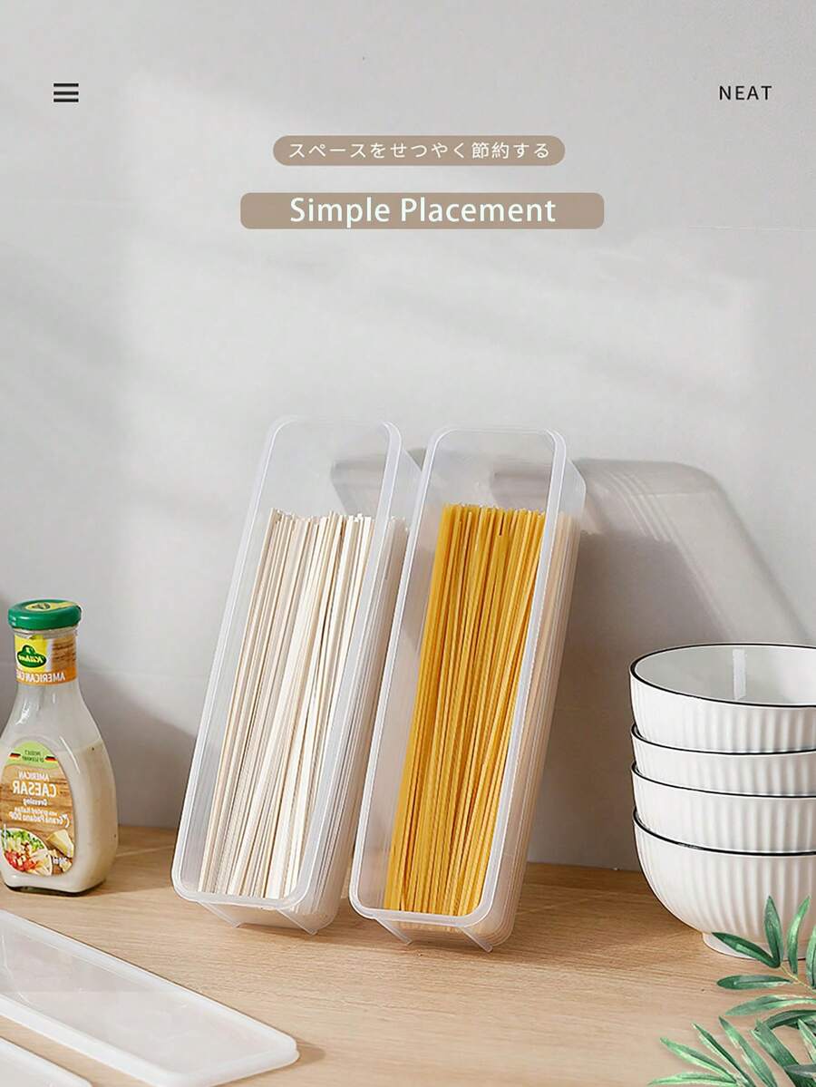 1 Hộp Bảo Quản Bằng Nhựa Trong Suốt, Hộp Đựng Thực Phẩm Trong Tủ Lạnh, Dụng Cụ Nhà Bếp Kín, Chống Rò Rỉ, Đa Chức Năng, Chống Sốc, Chống Vỡ - Tuyệt vời Để Bảo Quản Và Sắp Xếp - Có thể giặt - Dụng cụ nhà bếp gia đình. - Nhiều màu - Xem 1
