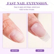 LIMEGIRL 亚克力美甲套装，包含亚克力粉、单体液、3支美甲刷、1瓶刷子清洁剂、透明亚克力粉、角质层护理油、指甲锉、3包闪粉、水晶杯、亚克力美甲延长纸（初学者套装） - 彩色 - 查看 3