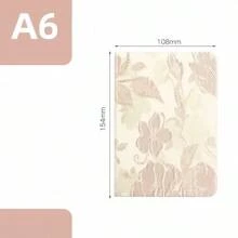"Ins-Style Flora" Chic Floral Fabric Notebook - A5 Size, Artistic Journal & Diary With Fresh Design"Oriental Silk" Back To School