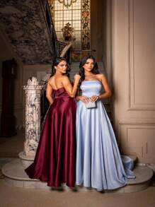 Bridesmaid Dresses - Baby Blue - View 2