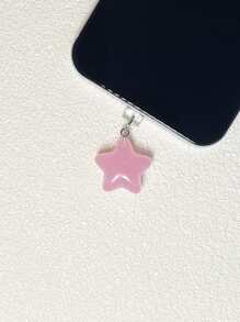 Simple And Cute Luminous Five-Pointed Star Shaped Dust Plug For Mobile Phones And IPads Charging Port - Multicolor - View 3