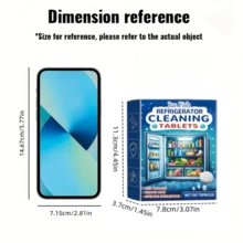 Fridge Cleaning Effervescent Tablets, Kitchen Refrigerator Cleaner For Oil Stains And Odors Removal, Multi-Purpose Cleaning Tablets - One Box - View 3