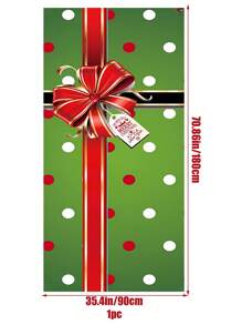 1 pieza Decoración de puerta navideña Caja de regalo con lazo Fondo para decoración de fiesta en interiores y exteriores, decoración del hogar (Rojo) Decoración navideña dulce para el hogar, pancarta colgante de puerta navideña, fondo adecuado para la puerta principal, decoración de cumpleaños, Año Nuevo y Navidad - Multicolor - Ver 13