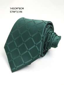 1 条深绿色手工领带，适合日常、派对、商务使用，可作为男士领带礼物 - 彩色 - 查看 11