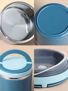 1 件 630/1000 毫升不锈钢保温午餐盒套装，带大容量和便携式手柄，厨房，圣诞礼物 - 彩色 - 查看 9