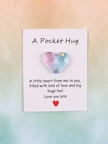 1 件/3 件/10 件小爱心口袋拥抱卡，特别生日婚礼派对情人节礼物，隔离礼物，拥抱信物，想想你的礼物可爱的树脂动物装饰与鼓励贺卡，家居装饰，房间装饰，奇怪的东西，回到学校情人节