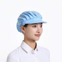 女士帽子,防油透气厨房烹饪厨师帽,防油烟防脱发卫生帽,可调节工作帽 - 彩色 - 查看 4