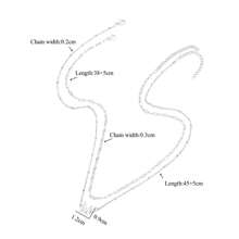 2件套新款字母吊坠不锈钢珠链项链套装，女士款