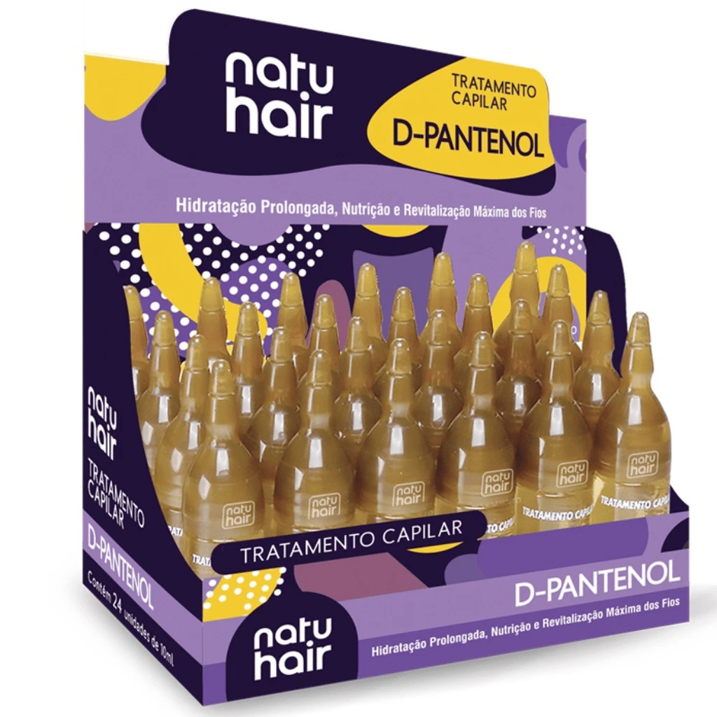 Kit 12 Natuhair D-Panthenol Hair Treatment Ampoules 10ml - CONTAINS 12 UNITS - 巧克力棕 - 查看 1