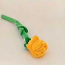 1 件毛绒玫瑰花束、窗帘夹、新娘花束、家居装饰、母亲节、情人节礼物、可折叠人造花房间、粉色毛绒、毛绒花束 - 彩色 - 查看 5