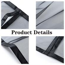 1 pieza Pantalla de puerta de fibra de vidrio ignífuga, puerta de malla contra mosquitos y insectos con cierre automático magnético - Multicolor - Ver 3