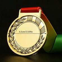 1 pieza Etiqueta de metal personalizada, Medalla con marco de trigo, Material de aleación de zinc, Medalla de premio infantil linda, Premio de competencia infantil, Insignia de honor de de maratón deportiva, Se puede usar como regalo para motivar a los niños, Regalo de cumpleaños, que incluye cuerda colgante de colores, Multiusos, Anti-moho, Decorativa, Reutilizable, Exquisita, Con estilo, de alta calidad, Adorable, Moderna, Personalizada, Única, Ideal como regalo para él, Ideal como regalo para ella, Ella, Novio, Novia, Papá, Mamá, Familia, Amigos, Hijo, Hija, Niños, Para aniversarios, Para cumpleaños, Para inauguración del hogar, Para graduación, Cocina, Comedor, Dormitorio, Oficina, Sala de estar, Hogar, Jardín, Salón de té