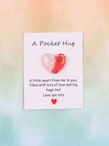 1 件/3 件/10 件小爱心口袋拥抱卡，特别生日婚礼派对情人节礼物，隔离礼物，拥抱信物，想想你的礼物可爱的树脂动物装饰与鼓励贺卡，家居装饰，房间装饰，奇怪的东西，回到学校情人节