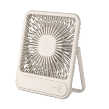 Quạt để bàn mini có thể sạc lại, để bàn/treo tường, chạy nguồn kép (có thể sạc lại/pin), 3 cấp độ tốc độ gió - Nhiều màu - Xem 5