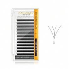 1pc NAGARAKU 4D W Lashes 0.07 C/D Premade 4D W Fan Lash Extensions Natural Soft Black/Brown W Style Lashes Faux Mink Individual Lashes Send In Random Packaginglash Clusters,Eyelash Clusters,Individual Eyelashes,Lashes,Fake Lashes - D - View 7