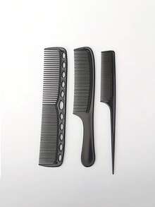 Set de peines antiestáticos para peluquería, desenredador portátil y herramienta de cuidado del cabello para uso en peluquería en el hogar, antiestático, peine para peinado doméstico, Set de 6 peines de paja de trigo, color rosa, cepillo/cabello - Multicolor - Ver 3