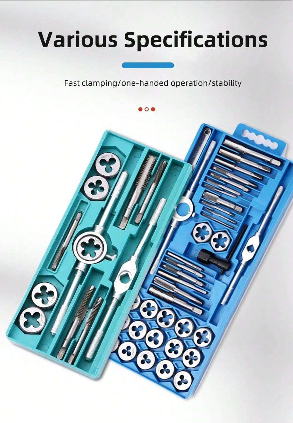 TUNGFULL Tap Plate Thread Combination Set Screw Tap Tapper Drill Bit