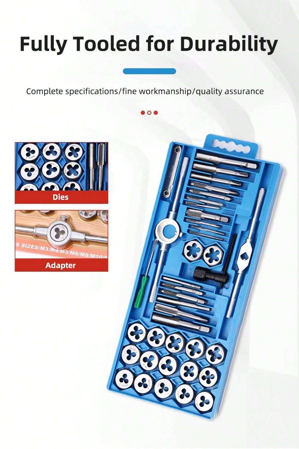 TUNGFULL Tap Plate Thread Combination Set Screw Tap Tapper Drill Bit