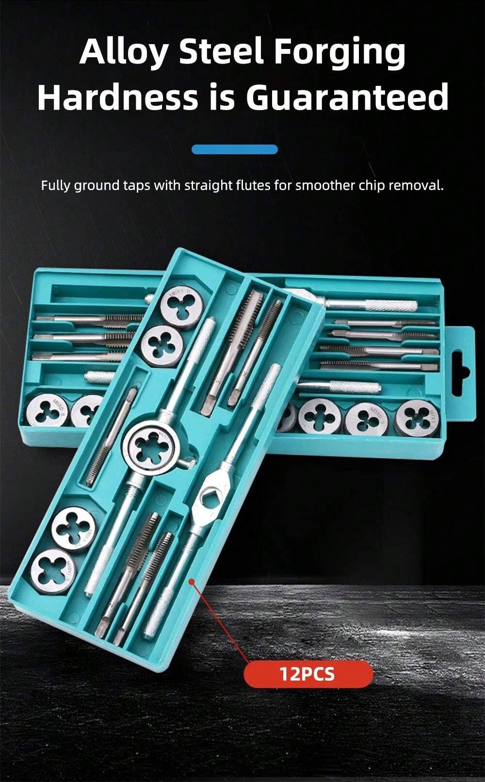 TUNGFULL Tap Plate Thread Combination Set Screw Tap Tapper Drill Bit