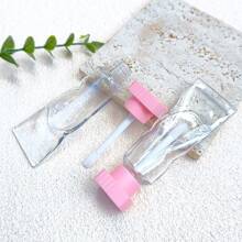 1/5 st rosa 4 ml tandkrämformad klar transparent tom läppglansrör påfyllningsbart läppbalsamrör förpackningsmaterial gör-det-själv-läppglaze - Rosa - Visa 2