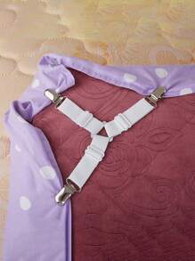 Tatukiko 4pcs Adjustable Bed Sheet Fasteners Clip For Fixing Sheets, Blankets, Tablecloths, Curtains, Sofa Covers, Anti-Slip Tent Fixed Buckle, Back To School Supplies