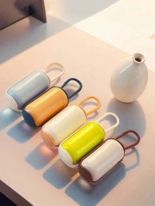 2pcs Random Color Portable Dog Poop Collector With Waste Bag And Bin (Includes 1 Roll Of Waste Bags) Pet Cleaning Tools - Multicolor - View 1