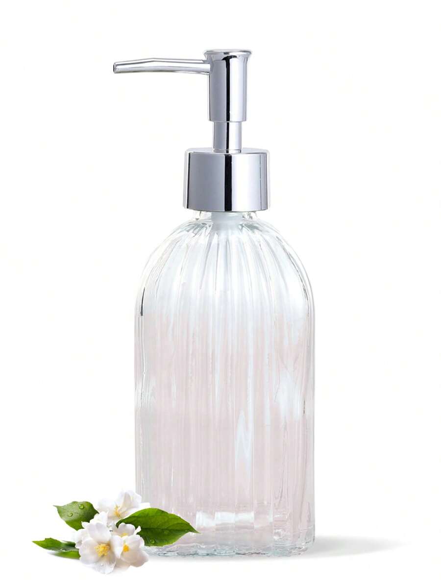 Glass Dispenser 400ml Liquid Soap And Alcohol Bathroom - Dolce Home - 無色 - 查看 1