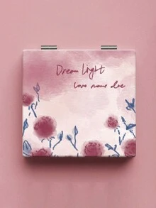 1 件便携式双面折叠镜，带有可爱多巴胺创意玫瑰、蝴蝶图案设计，适合旅行、卧室、客厅和日常使用。送给朋友、家人、同学和女朋友的完美礼物 - 彩色 - 查看 8