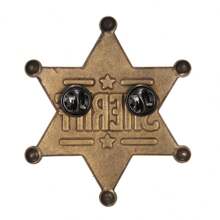 Xanight Sheriff Toy Badges,Western Police Vest Badge,Deputy Honor Star Pin Brooches,Carnival Party Gifts For Halloween School Cowboy Cowgirl Adults - Lapel Pin - View 2