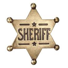 Xanight Sheriff Toy Badges,Western Police Vest Badge,Deputy Honor Star Pin Brooches,Carnival Party Gifts For Halloween School Cowboy Cowgirl Adults - Lapel Pin - View 1