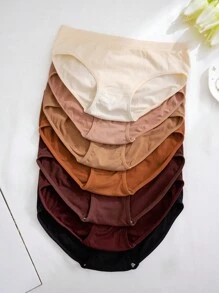 7pcs Multi-Color Seamless Sexy Girl Triangle Panties Women's Underwear - Multicolor - View 3