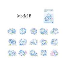 Flower Stickers Set (45 Pieces) Decorative Assorted Floral Sticker For Scrapbooking Planner Bullet Journals Supplies - Multicolor - View 9