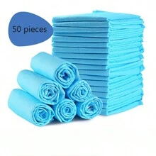 50片/入寵物尿墊，寵物一次性訓練尿墊，薄款設計，適用於小型犬，減少氣味，不再擔心隨處大便！ - 彩色 - 查看 10