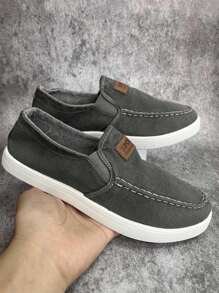 Frühlingsneue Slip-On Leinenschuhe, lässig und sportlich, atmungsaktiv, bequeme flache Herren-Loafers mit Schlupfschuhen oder Stoffschuhen für Jungen