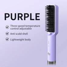二合一直发梳 - 迷你、紧凑、适合旅行的设计，适合干湿造型。便携式拉直和卷发器，带可调节温度控制。母亲节或任何场合的完美礼物。可用作直发器、卷发器、平板夹、卷发器、卷发棒、直发器、直发器和卷发器、直发器和卷发器、直发器和卷发器。 - 美規A型插(110-127V) - 查看 12