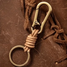Creative Punk Keychain For Men And Women, Vintage Rope Keychain For Car Key, Bag Accessories - Multicolor - View 5