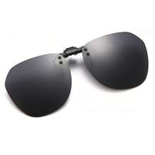 1入組偏光夾片式太陽眼鏡女士男士駕駛員專用設計，可翻轉設計適用於佩戴光學鏡片，男女皆宜（6色可選，尺寸S）