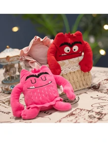 1 pieza Muñeco de peluche de monstruo de emociones, muñeco de peluche lindo que representa diferentes emociones, decoración de coche, regalo de Pascua, decoración de sofá/sofá/dormitorio, regalo de cumpleaños, representación de emociones